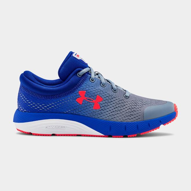 Under Armour Bandit 5 - Chlapcenske Bezecke Topanky - Siva Siva/Kráľovská Modrá